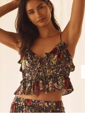 Anthropologie Lyrebird cropped cami